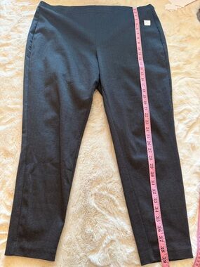 🖤 Croft & Barrow Black Herringbone Pull-On Pants | Size 1X